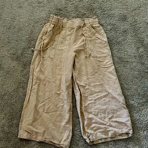 Baggy, Khaki , linen Loft pants